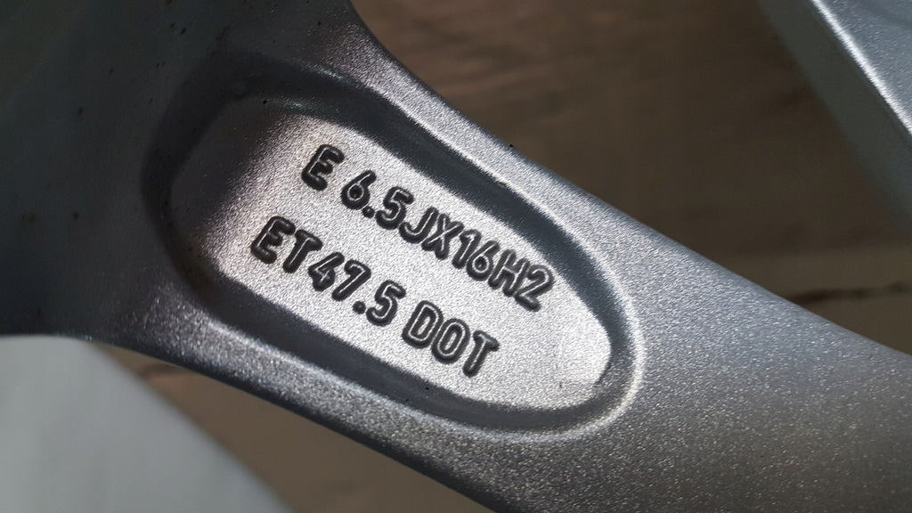 1x Alufelge 16 Zoll 6.5" 4x108 47 5ET H1BC-1007-B1A Ford Fiesta Rim Wheel