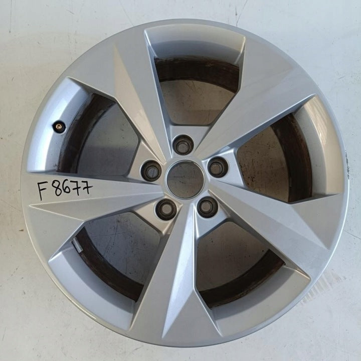 1x Alufelge 18 Zoll 8.0" 5x112 46ET Glanz Silber 8Y0601025J Audi A3 Rim Wheel FEL5284766732om