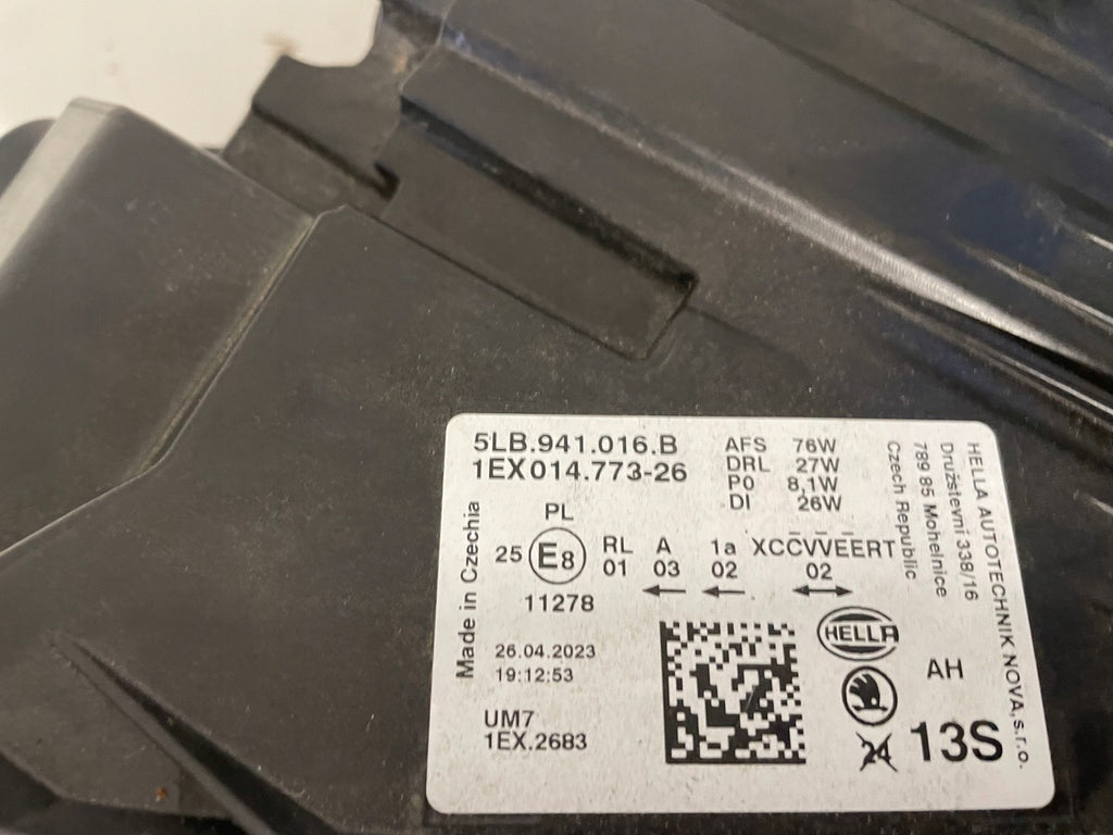 Frontscheinwerfer Skoda Enyaq 5LB941016B LED Rechts Scheinwerfer Headlight