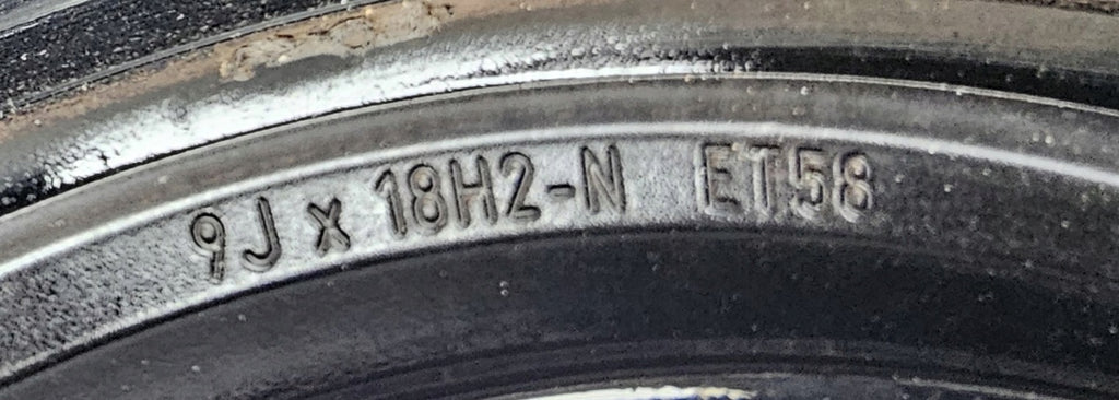 1x Alufelge 18 Zoll 9.0" 5x112 58ET Glanz Graphit A2064016600 Mercedes-Benz W206