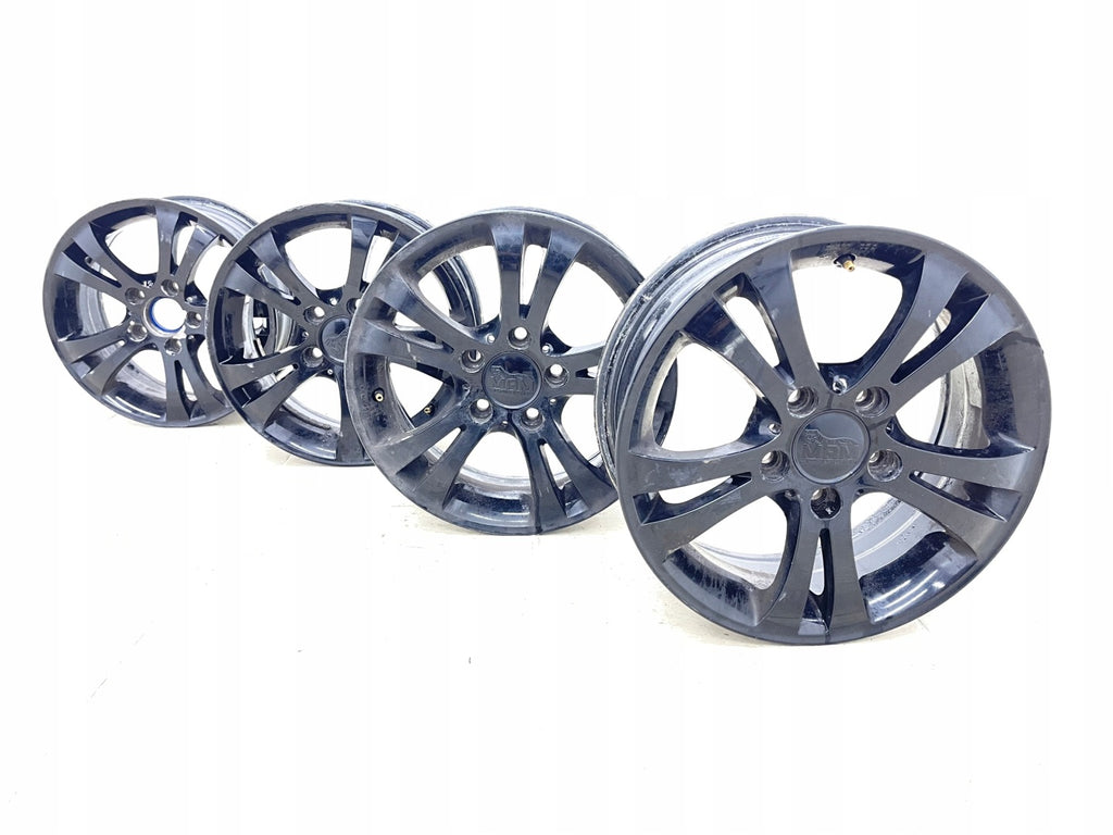 4x Alufelge 15 Zoll 6.0" 5x112 42ET Schwarz 48506 BMW F20 Rim Wheel FEL6550735183xz