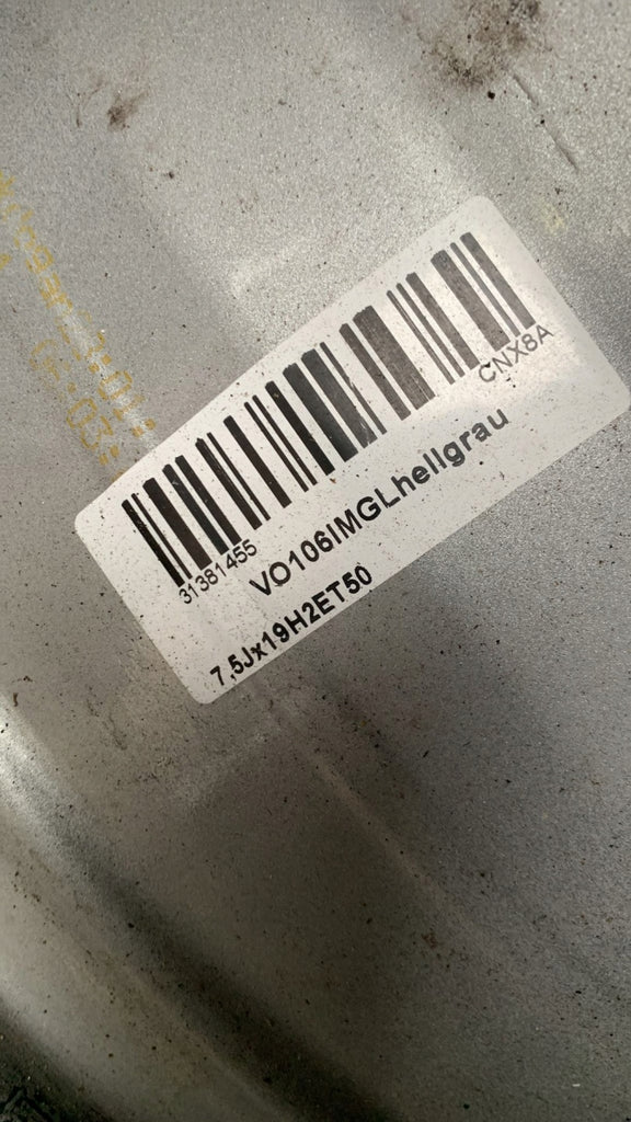 1x Alufelge 19 Zoll 7.5" 5x108 50ET Glanz Grau 31381455 Mg V40 Cross Country FEL3709975688fp