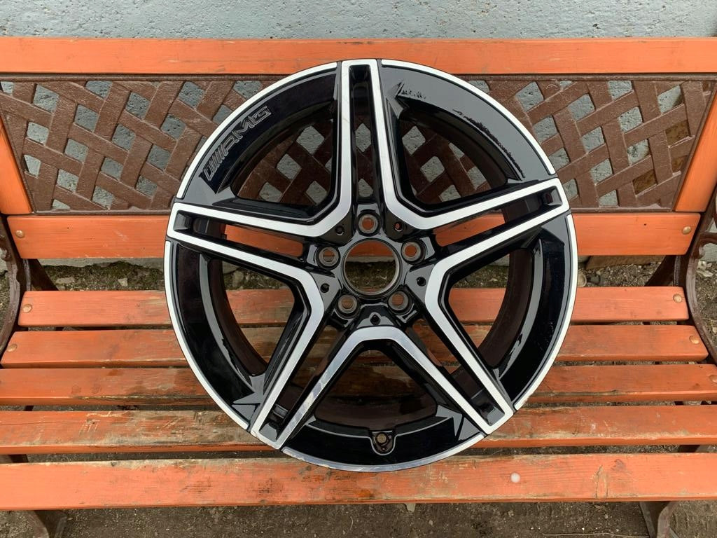 1x Alufelge 18 Zoll 7.5" 5x112 49ET Glanz Schwarz A1774011500 Mercedes-Benz W177