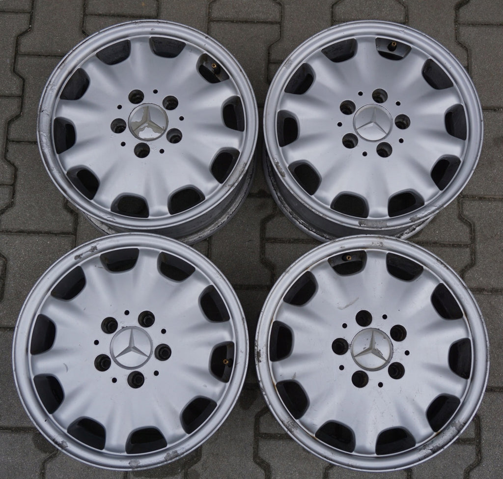 4x Alufelge 15 Zoll 7.0" 5x112 37ET Silber Mercedes-Benz Rim Wheel