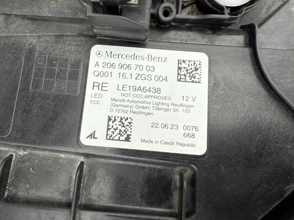 Frontscheinwerfer Mercedes-Benz W206 A2069067003 LED Rechts Headlight SCH7288451500ko
