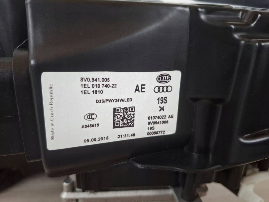 Frontscheinwerfer Audi A3 8V0941005 Links Scheinwerfer Headlight SCH1958526722uy