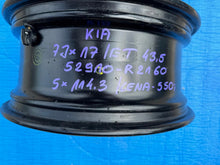 Load image into Gallery viewer, 1x Alufelge 17 Zoll 7.0" 5x114.3 43 5ET Glanz Schwarz 52910-R2160 Kia Sportage FEL4358236985zs