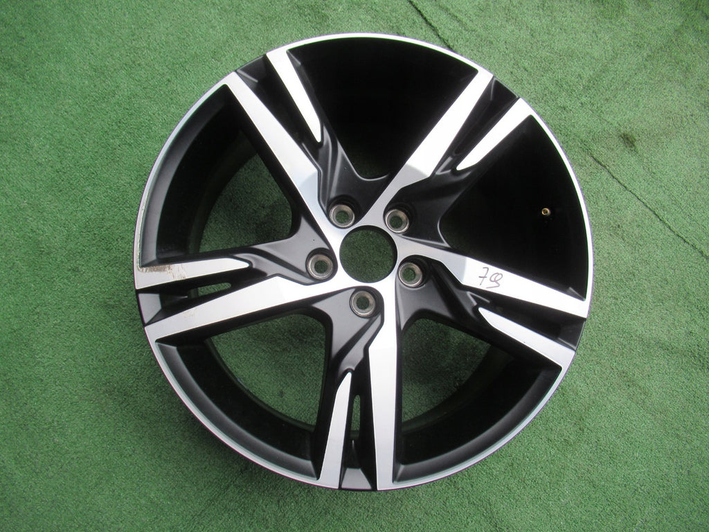 1x Alufelge 18 Zoll 7.5" 5x108 50,5ET Glanz Schwarz 31445812 Volvo Xc60 Xc40