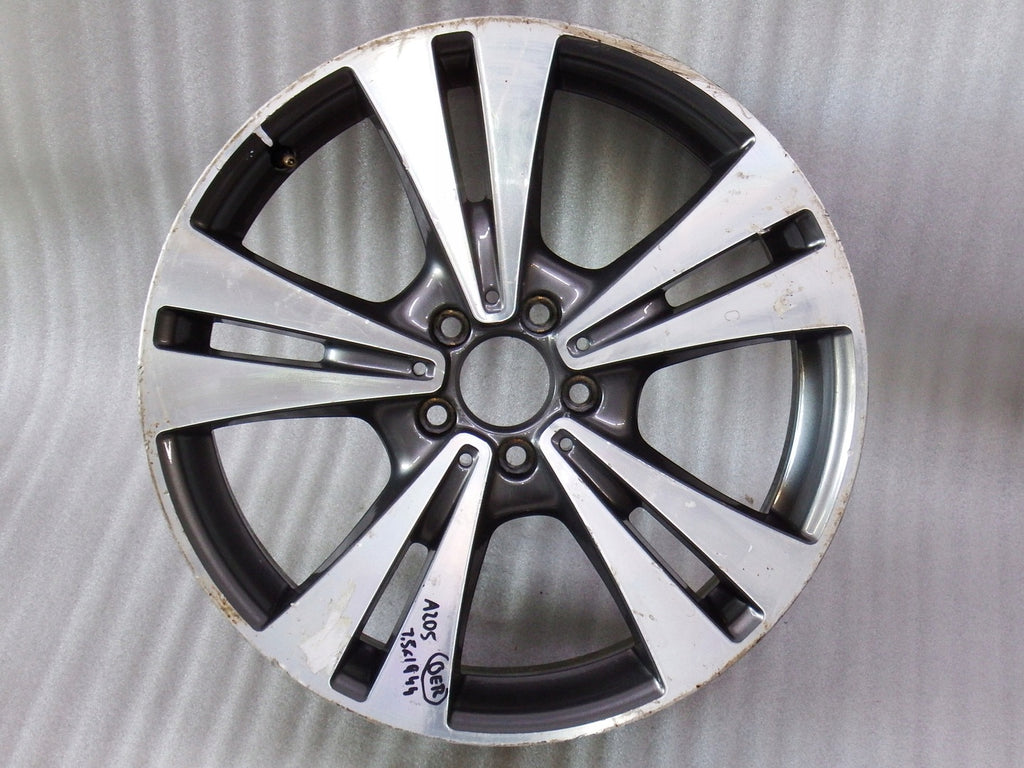 1x Alufelge 19 Zoll 7.5" 5x112 44ET Glanz Grau Mercedes-Benz W205 A205 Rim Wheel