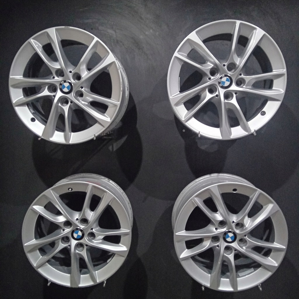 4x Alufelge 16 Zoll 7.0" 5x112 47ET Glanz Silber 6855083 BMW 2 F45 F46 Rim Wheel FEL4324786280kd