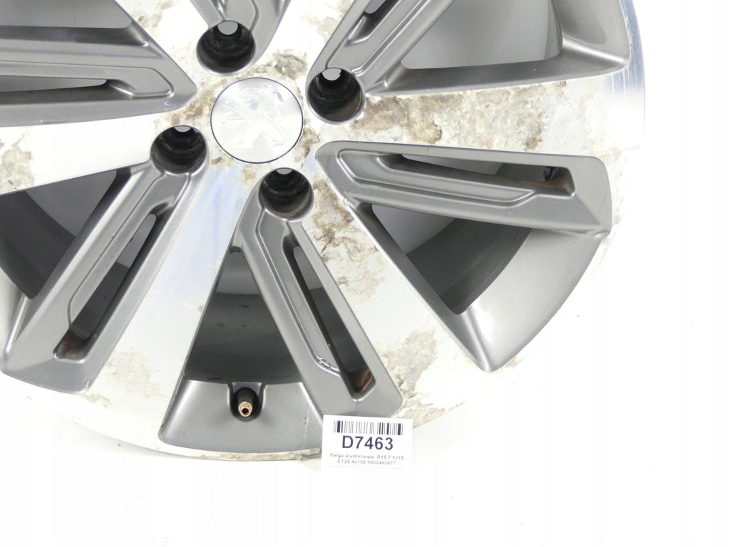 1x Alufelge 18 Zoll 7.5" 4x108 9802462477 Peugeot 3008 Rim Wheel FEL7940749329pt