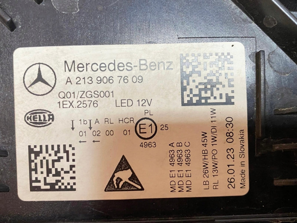 Frontscheinwerfer Mercedes-Benz W213 A2139067609 Full LED Rechts Headlight SCH6980198923no
