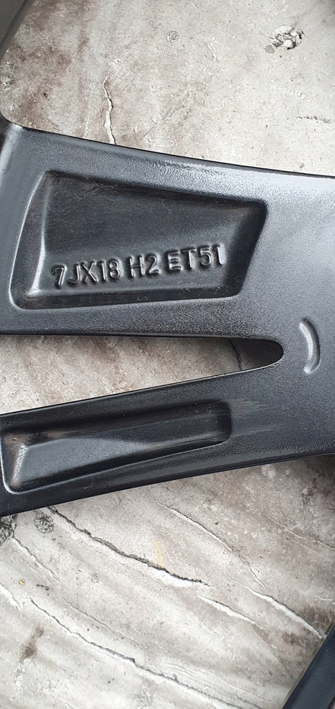 1x Alufelge 18 Zoll 7.0" 5x100 51ET Glanz Schwarz 6VA601025AD Skoda Fabia I FEL6242836687bs