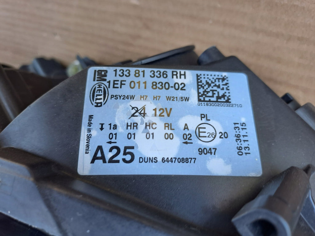Frontscheinwerfer Opel Corsa E 13381336 Rechts Scheinwerfer Headlight SCH3823639572aa
