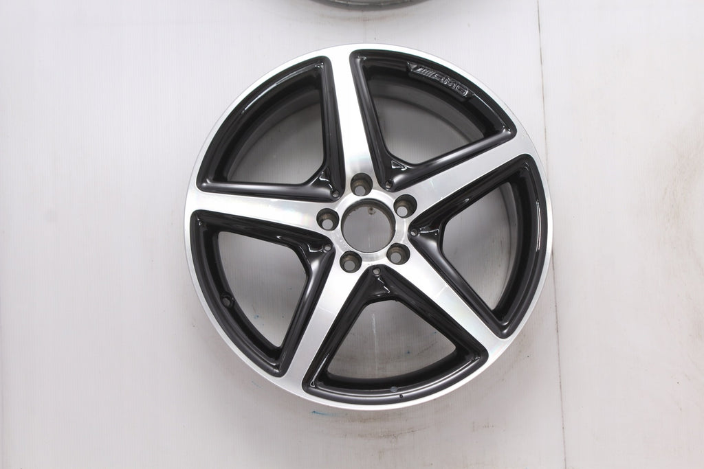 1x Alufelge 18 Zoll 9.5" 5x112 48ET Glanz Silber A2184011502 Mercedes-Benz