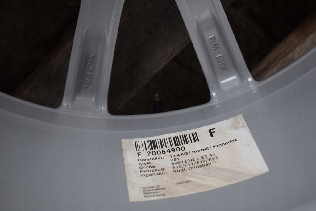 1x Alufelge 20 Zoll 9.0" 5x120 44ET Glanz Silber 6783526 BMW Rim Wheel FEL3382594761vd