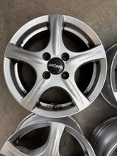 Laden Sie das Bild in den Galerie-Viewer, 4x Alufelge 14 Zoll 6.0" 4x100 38ET Glanz Silber Rim Wheel FEL4128476453jm