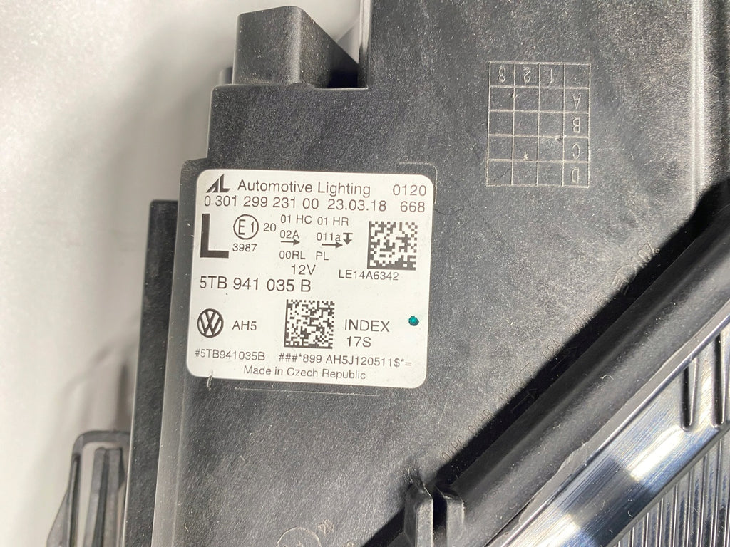 Frontscheinwerfer VW Touran 5TB941035B LED Links Scheinwerfer Headlight SCH8006310634lm
