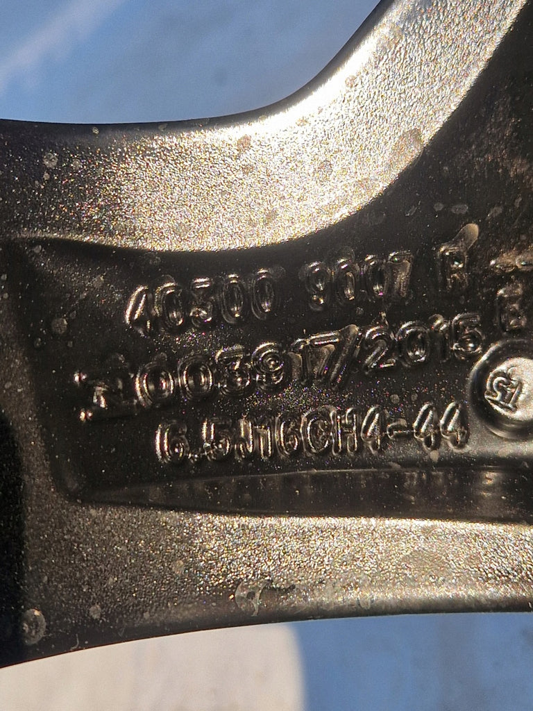 1x Alufelge 16 Zoll 6.5" 4x100 44ET 403009927R 403003471 Renault Captur Clio 1