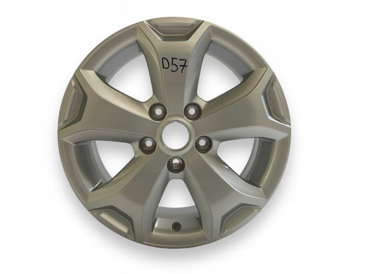 1x Alufelge 16 Zoll 6.5" 5x114.3 50ET Glanz Silber 403007372R Dacia Duster FEL3441889539uc