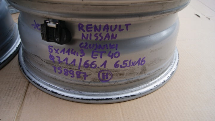 4x Alufelge 16 Zoll 6.5" 5x114.3 Nissan I Rim Wheel FEL3230276446yt
