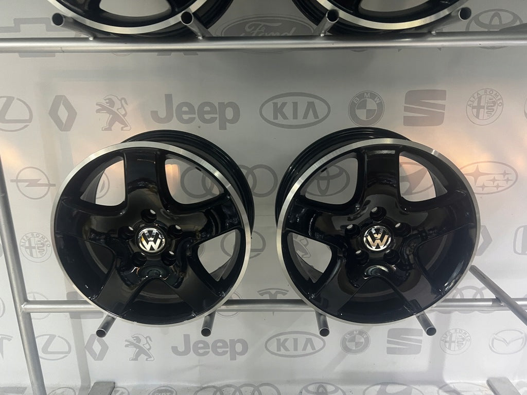 4x Alufelge 17 Zoll 7.0" 5x120 55ET Glanz Schwarz 7H0601025C VW Caravelle FEL4251576372dz