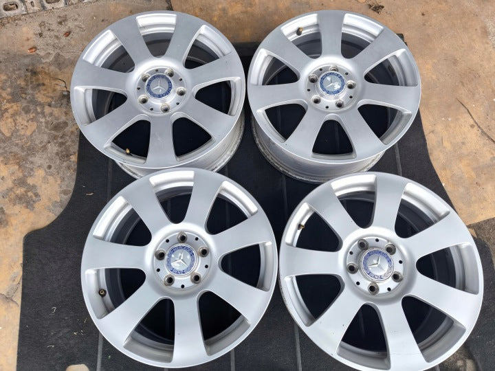 4x Alufelge 17 Zoll 7.5" 5x112 47 5ET A2044013502 Mercedes-Benz W124 W203 W177 FEL5017502736uf