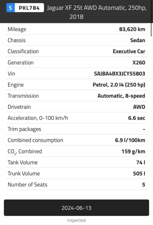 Motor Jaguar F-Pace F Pace X761 PT204 2.0 250PS 184kW 83TKm 2016 Benzin Komplett MOT3037201126rm