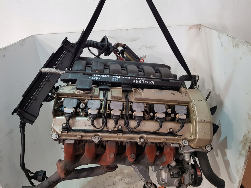 Motor BMW E34 M50B25 2.5 192PS 141kW 168TKm Benzin Engine Komplett