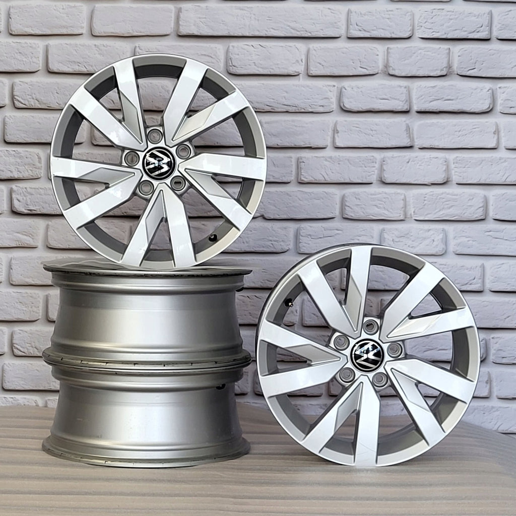 4x Alufelge 16 Zoll 6.5" 5x112 41ET Matt Silber 3G0601025BJ VW Passat B8 FEL7730664724zj