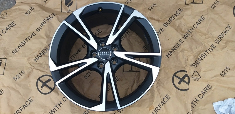 1x Alufelge 19 Zoll 8.0" 5x112 49ET Matt Schwarz 8V0071499 Audi A3 Rim Wheel FEL2425909424je