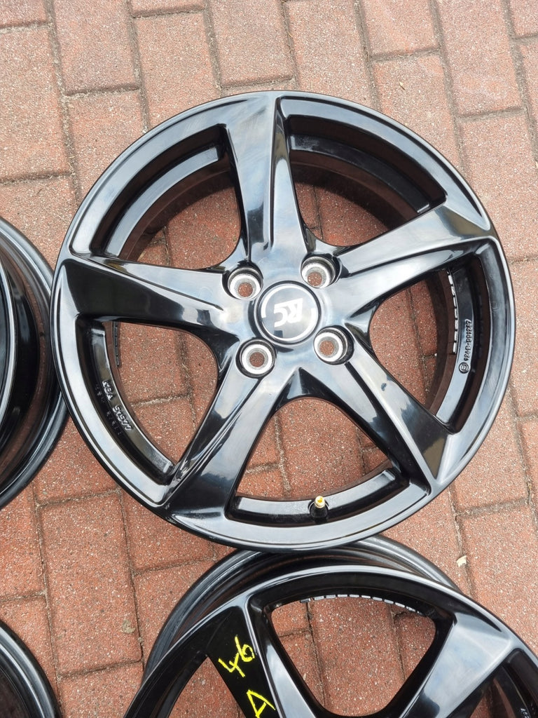 4x Alufelge 16 Zoll 6.0" 4x100 50ET Glanz Silber Rim Wheel FEL5296557907fn