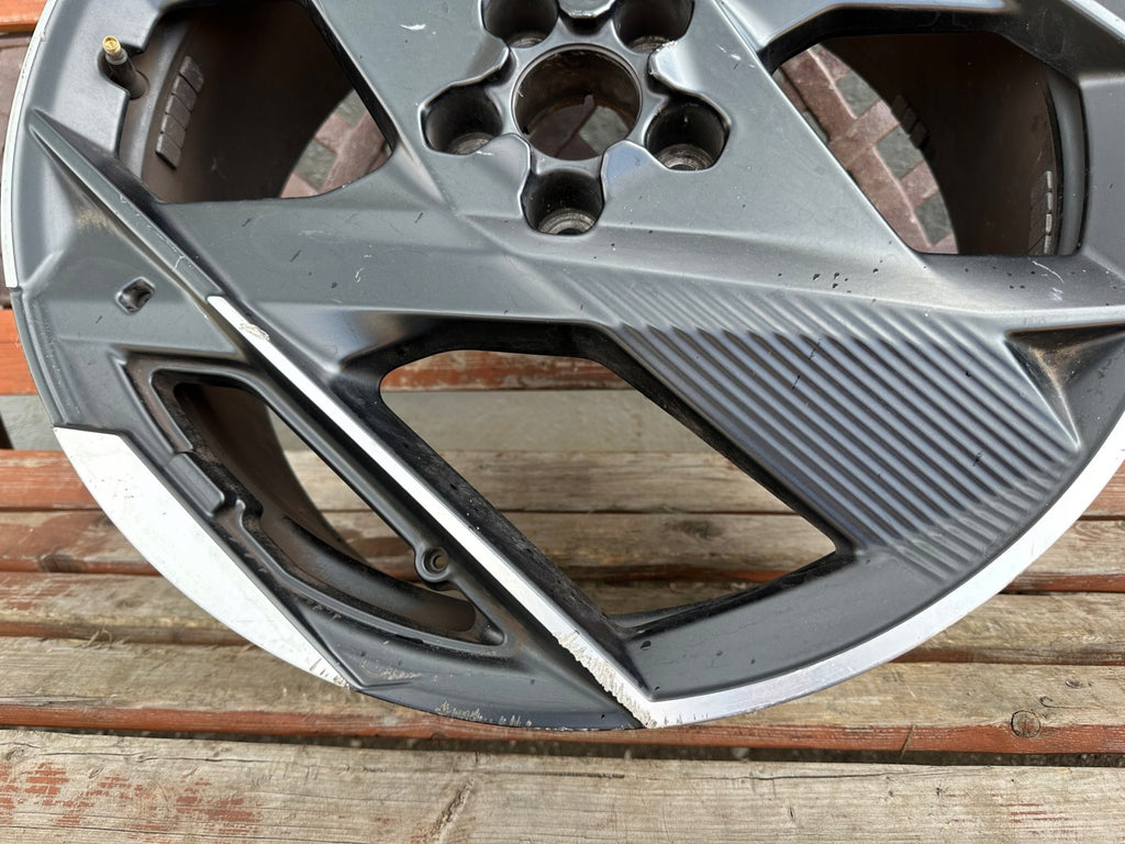 1x Alufelge 20 Zoll 8.0" 5x108 50ET Matt Schwarz 9840674780 Peugeot Rim Wheel FEL9314880517bk