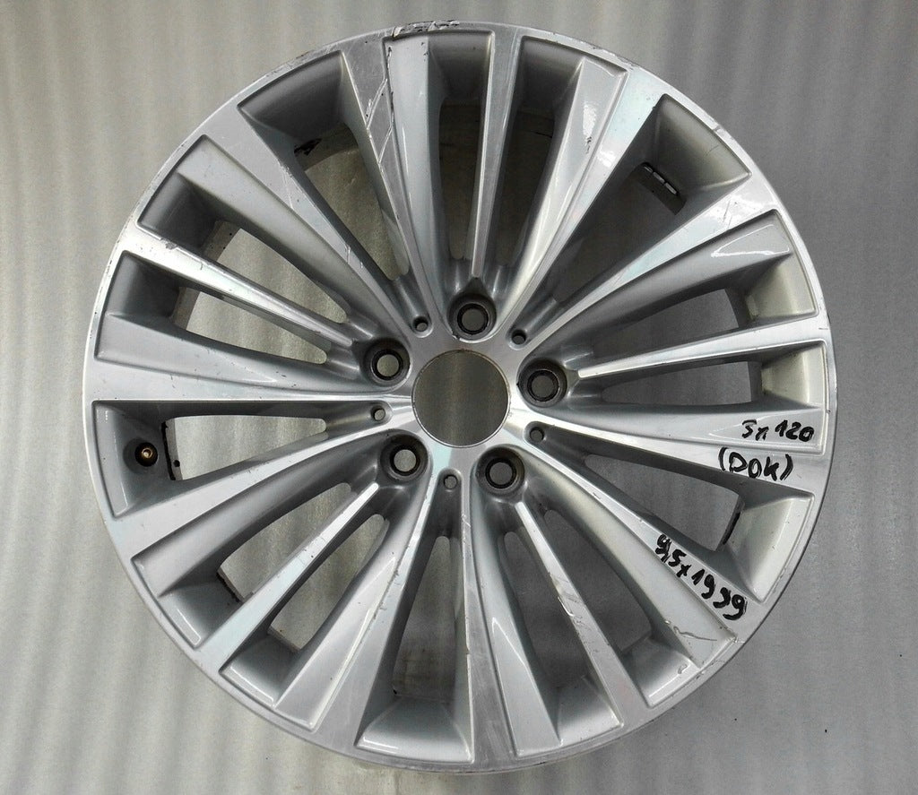 1x Alufelge 19 Zoll 9.5" 5x120 39ET Glanz Silber 6859878 BMW 7 F01 F02 F03 F07 FEL8446916589xx