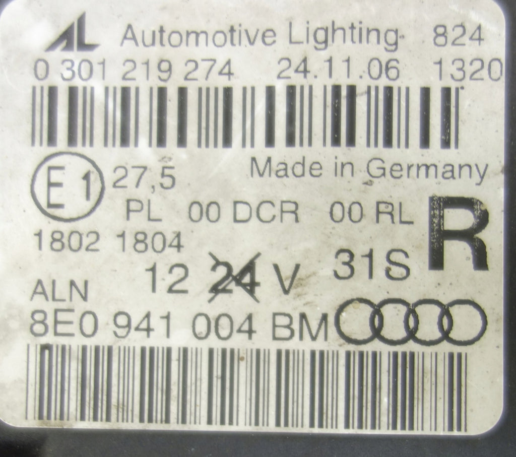 Frontscheinwerfer Audi A4 B7 8E0941004BM Xenon Rechts Scheinwerfer Headlight