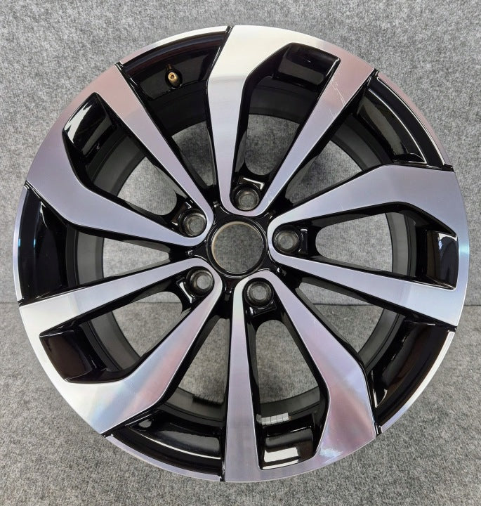 1x Alufelge 17 Zoll 7.0" 5x112 45ET Glanz Schwarz 2GA601025AG VW T-Roc Rim Wheel FEL5096573022wh