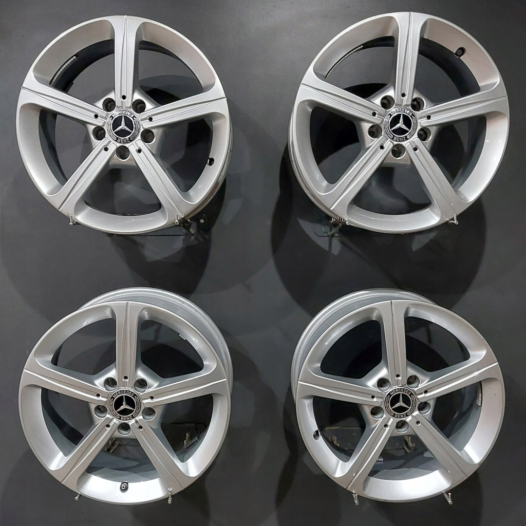 4x Alufelge 17 Zoll 6.5" 5x112 44ET Glanz Silber A1774011200 Mercedes-Benz W177 FEL2112653499yl