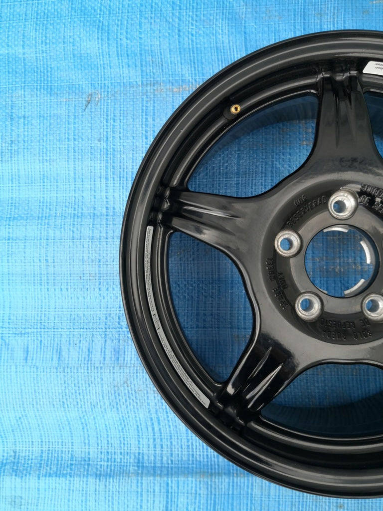 1x Alufelge 16 Zoll 7.0" 5x112 37ET Glanz Schwarz A2084010202 Mercedes-Benz W116 FEL6056431009fs