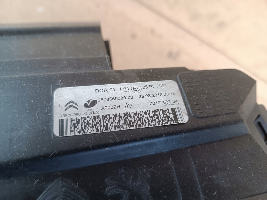 Frontscheinwerfer Citroën Jumpy 9808569080 LED Links Scheinwerfer Headlight