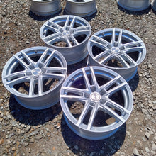 Laden Sie das Bild in den Galerie-Viewer, 4x Alufelge 17 Zoll 7.5" 5x112 27ET Glanz Silber 52096 Audi Rim Wheel FEL7023863458zf