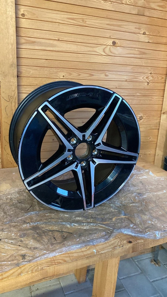 1x Alufelge 18 Zoll 9.0" 5x112 58ET Glanz Graphit A2064016600 Mercedes-Benz W206