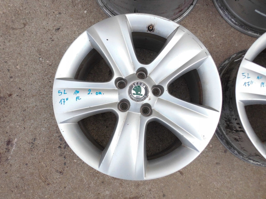4x Alufelge 17 Zoll 7.0" 5x112 45ET 5L0601025B Skoda Yeti 5l Rim Wheel FEL4564126618zt