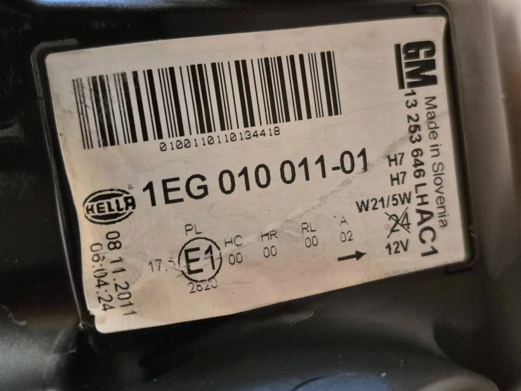 Frontscheinwerfer Opel Astra J 13253646 1EG01001101 Links Scheinwerfer Headlight SCH2985833060ad
