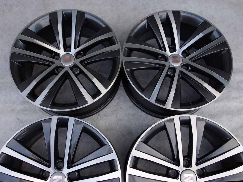 4x Alufelge 18 Zoll 7.5" 5x112 35ET Glanz Graphit 7N0601025F Mg Alhambra