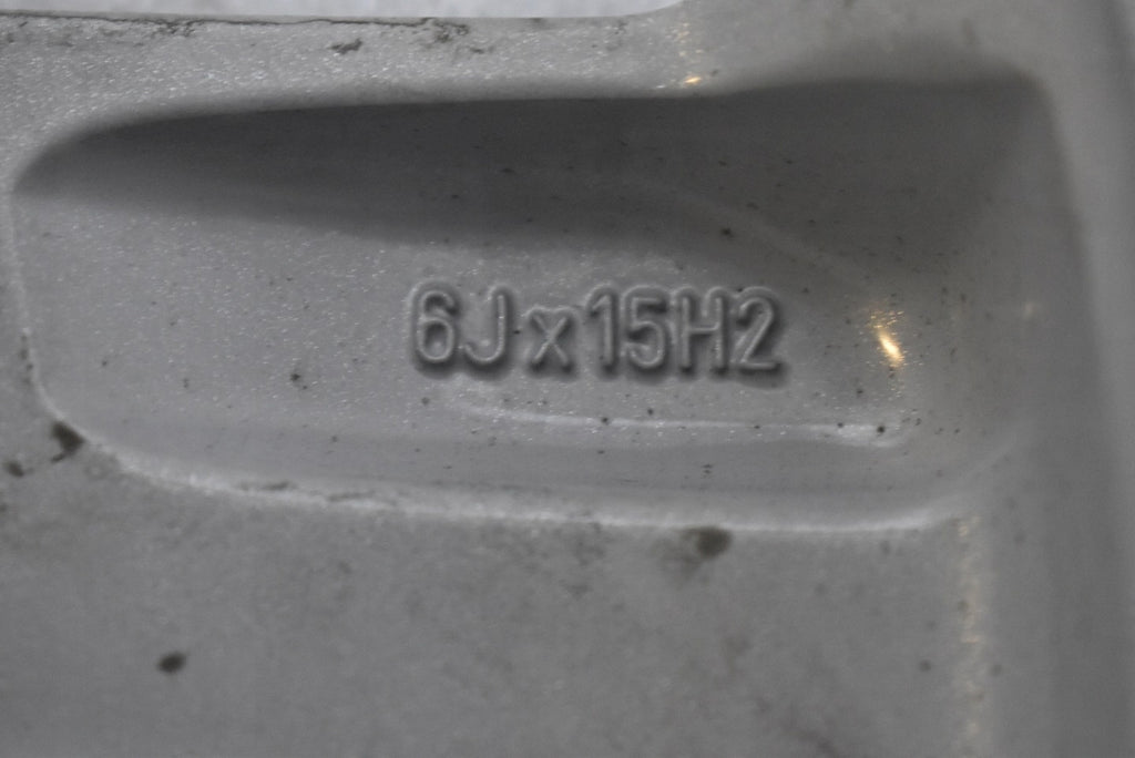 1x Alufelge 15 Zoll 6.0" 5x110 43ET Glanz Silber 13157781 Opel Zafira Meriva A