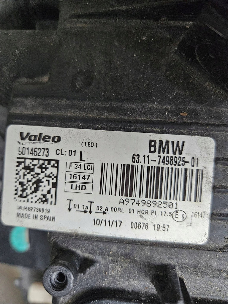 Frontscheinwerfer BMW 3 F34 7498925 LED Links Scheinwerfer Headlight SCH1804539918oi