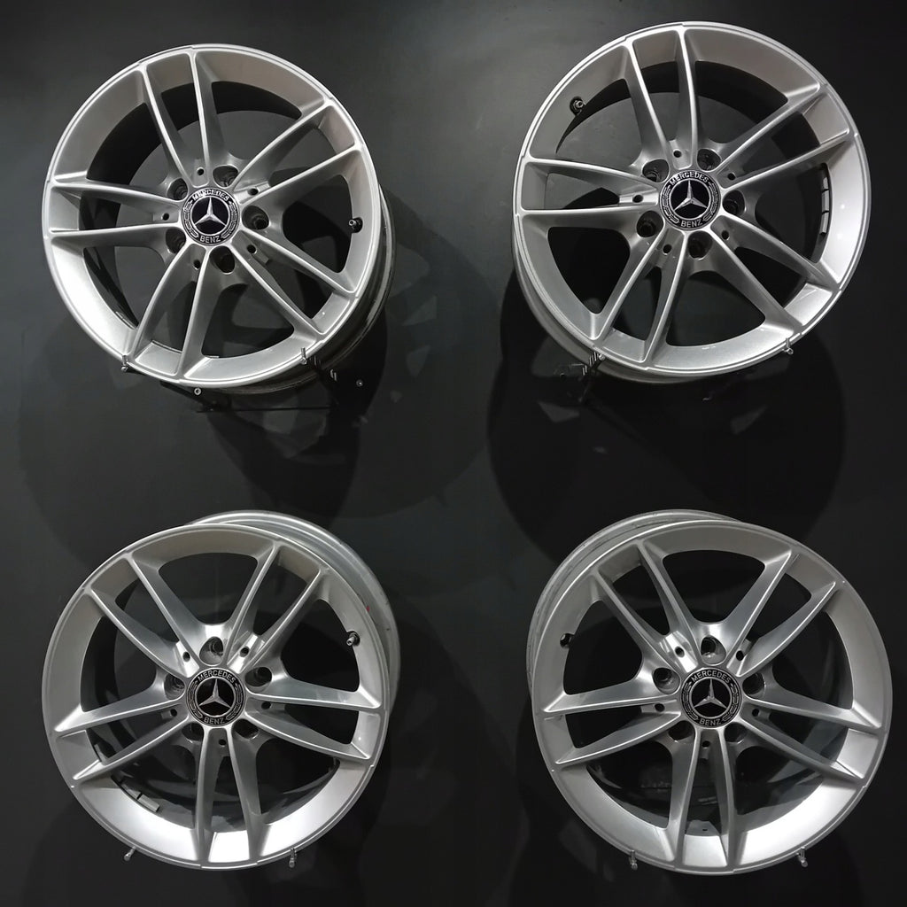 4x Alufelge 16 Zoll 6.5" 5x112 44ET Glanz Silber A1774010100 Mercedes-Benz W177 FEL2038401711il