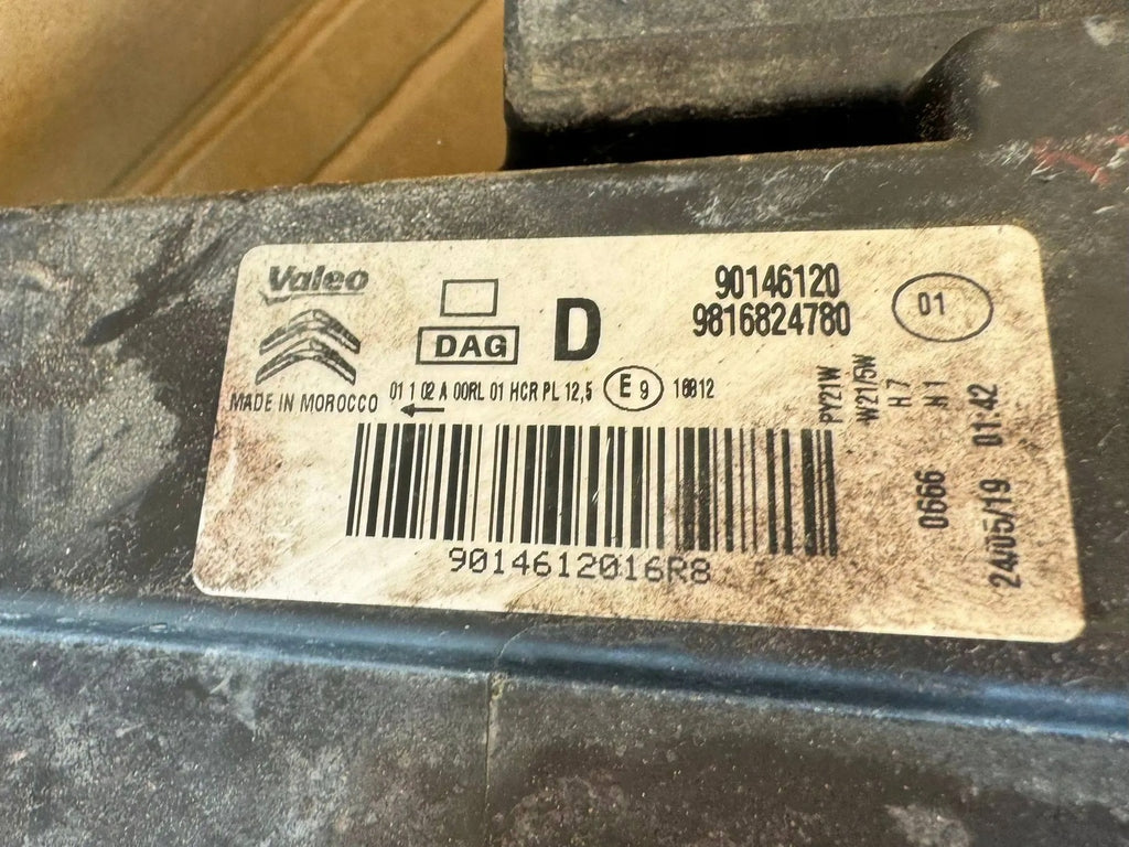 Frontscheinwerfer Citroën Berlingo 9816824780 Rechts Scheinwerfer Headlight