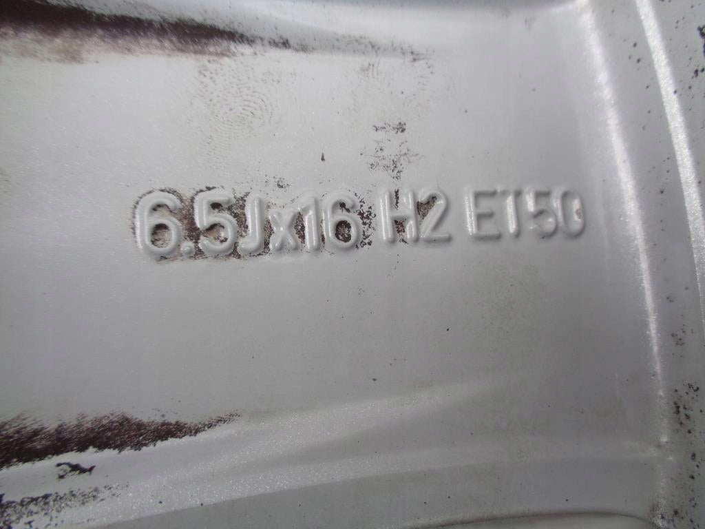 1x Alufelge 16 Zoll 6.5" 5x112 50ET Glanz Silber 8P0601025AP Audi A3 Rim Wheel