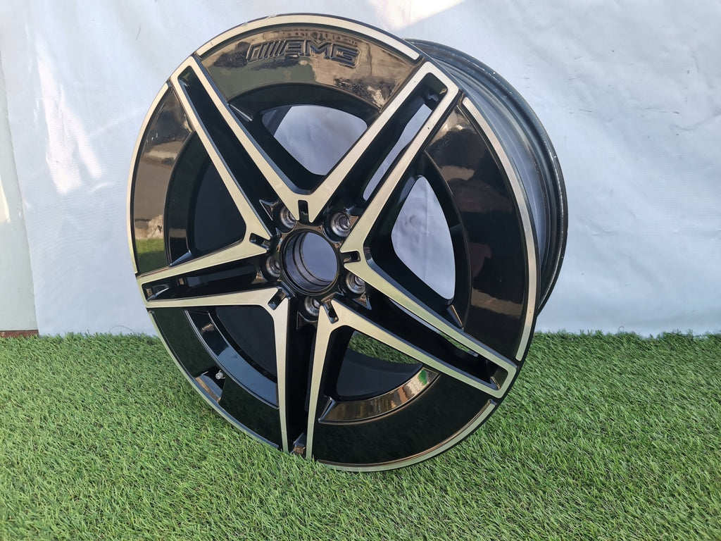 1x Alufelge 18 Zoll 9.0" 5x112 58ET Glanz Graphit A2064016600 Mercedes-Benz W206